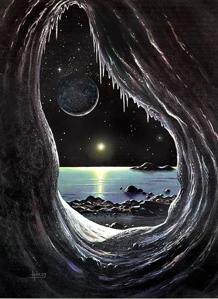 scene on pluto by david a hardy